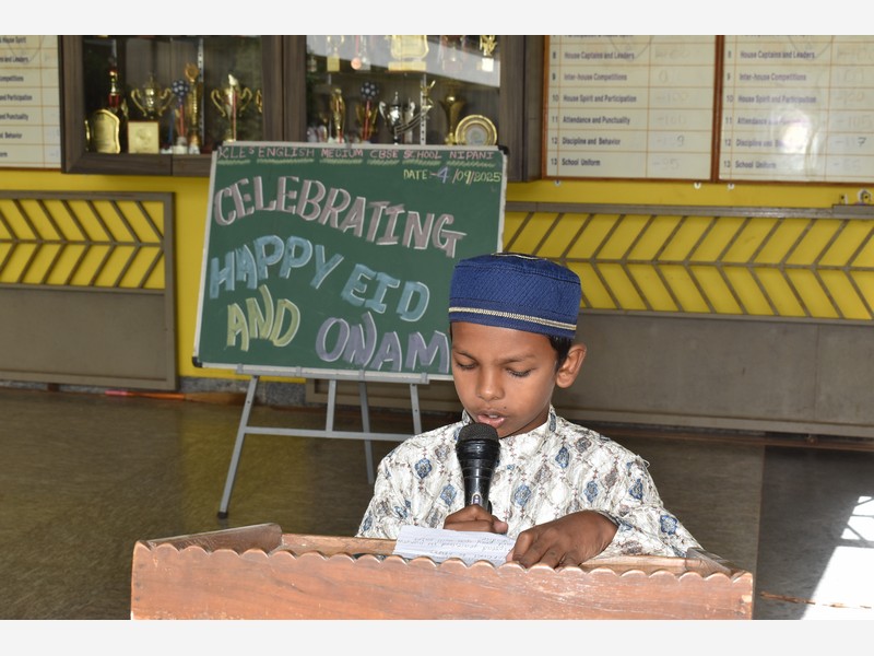 Celebration of Onam and EID