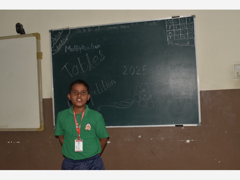 Maths Tables Competition