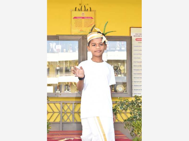 Sankranti Ethenic Day 2nd Std 2025-26 KLE CBSE School Nippani